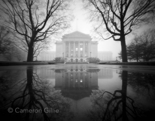 Pinhole photograph of the Wisconsin State Capitol by Cameron Gillie
